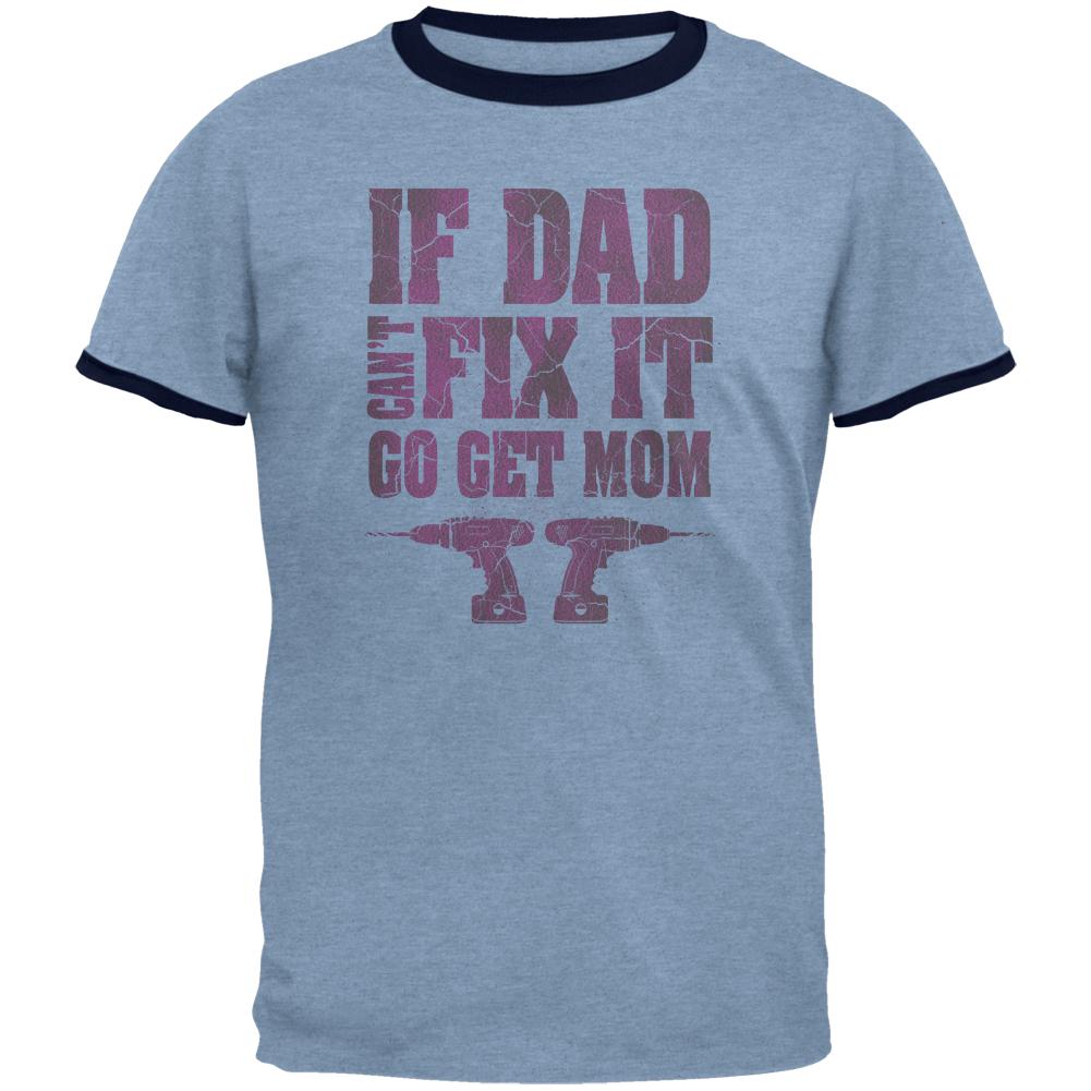 T Shirt Heather Blue-Navy X-LG 