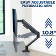 thumbnail image 2 of VIVO Pneumatic Arm Single Ultrawide Monitor Desk Mount, Fits up to 40" Screens, 2 of 8