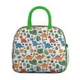 thumbnail image 2 of Womens White Colorful Dinosaurs Jungle Pattern Lunch Box for Work,Insulated Lunch Bag for Women,Loncheras Para Mujer,Leakproof Adult Lunch Bag for Work,Beach,Travel,Picnic,Camping, 2 of 7