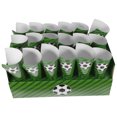 thumbnail image 4 of KAKOWELY 30 conos de papel para fiestas, conos de palomitas, charcutería, golosinas para eventos deportivos, cumpleaños y noches de cine (temática de fútbol)., 4 of 4