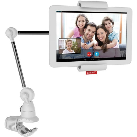 Barkan Support pour Tablette pour Tablettes Universelles - Blanc et Argent