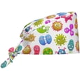 thumbnail image 1 of Working Cap with Sweatband for Women Men, Adjustable Cleaning Working Hats, Surgical Caps(Tie Back), 1 of 6