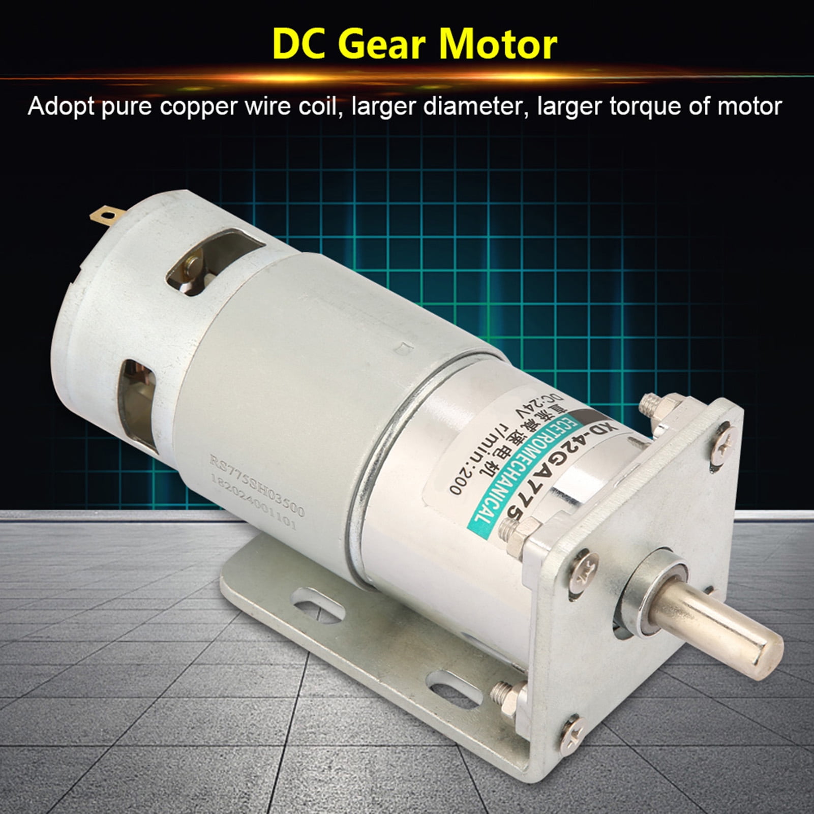 Brush Gear Motor DC12V/24V DC Gear Motor, Dc Motor, For Automation