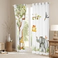 thumbnail image 3 of Castle Fairy Elephants Giraffe Black Out Curtains,Animal Curtains Pack of 2 (42x63 Each), 3 of 6