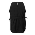 thumbnail image 4 of Glisme Tank Tops For Women Strappy Casual Summer With Tie Detail Solid Color Basic For Daily Wear Vacation Outfit Versatile Black T Shirt, 4 of 5