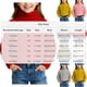 thumbnail image 3 of Cowsor Toddler Baby Boys Girls Knit Sweaters Cable Turtleneck High Collar Fall Winter Soft Warm Sweater Pullover Tops, 3 of 6