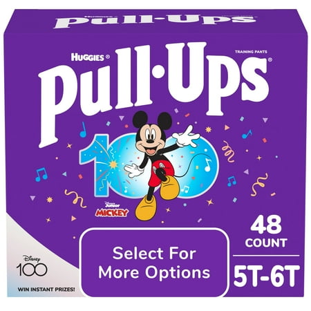Pull-Ups Boys  Potty Training Pants  5T-6T  48 Count (Select for More Options)