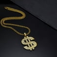 thumbnail image 7 of MATROOY Gold Color Dollar Sign Necklaces for Men Cuban Chain, Money Dollar Pendant, 7 of 7