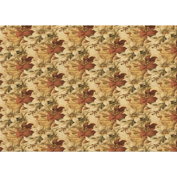 Ahgly Company Machine Washable Indoor Rectangle Transitional Orange Area Rugs, 6' x 9'