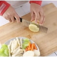 thumbnail image 5 of Couteau Coupe-Froissé Ondulé pour Pommes de Terre, Légumes, Fromage, Frites, 5 of 5