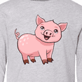 thumbnail image 4 of Inktastic Cute Pig Long Sleeve Youth T-Shirt, 4 of 5