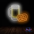 thumbnail image 4 of Shinelab Beer Stein and Pretzel Neon Sign, Oktoberfest Beer Pretzel Led Sign, German Pretzel Bar Wall Art Decor 595, 4 of 5