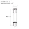 thumbnail image 2 of Glass Fuse Time Delay Fuse UL Listed Slow Blow Fuse for Home Appliance 2 A  6x30mm, 2 of 5