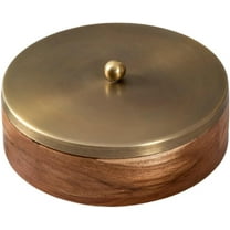 wooden spice box with wooden 7 bowls for spices for kitchen/ gift item , gold color