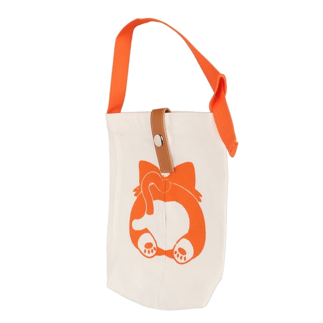 Bolsa de pañuelos para colgar, multiusos, de lona gruesa con dibujos animados, portátil, plegable, para colgar en la pared del coche.