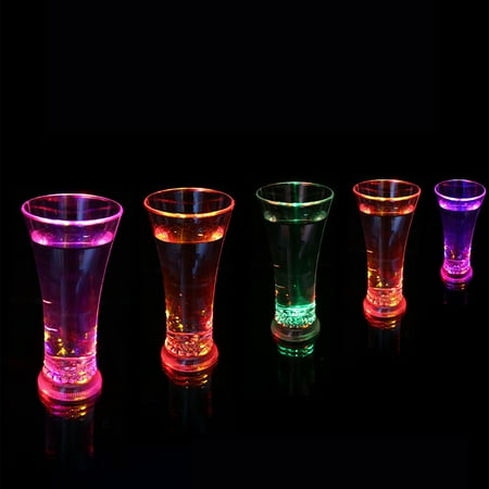 

Mittory Luminous Cup Pouring Water Sensor Cold Light Water Cup Colorful LED Cup