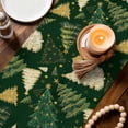 thumbnail image 4 of Christmas Tree Table Runner 70 Inches, Green Xmas Tree Winter Bed Runner Dresser Scarves Tabletop for Indoor Outdoor Parties/Ceremony/Banquet, 13" x 70", 4 of 8
