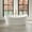 White Tub - Brushed Gold HDW, variant on OVE Herschel 60 in. Freestanding Bathtub Kit extra Nickel Hardware