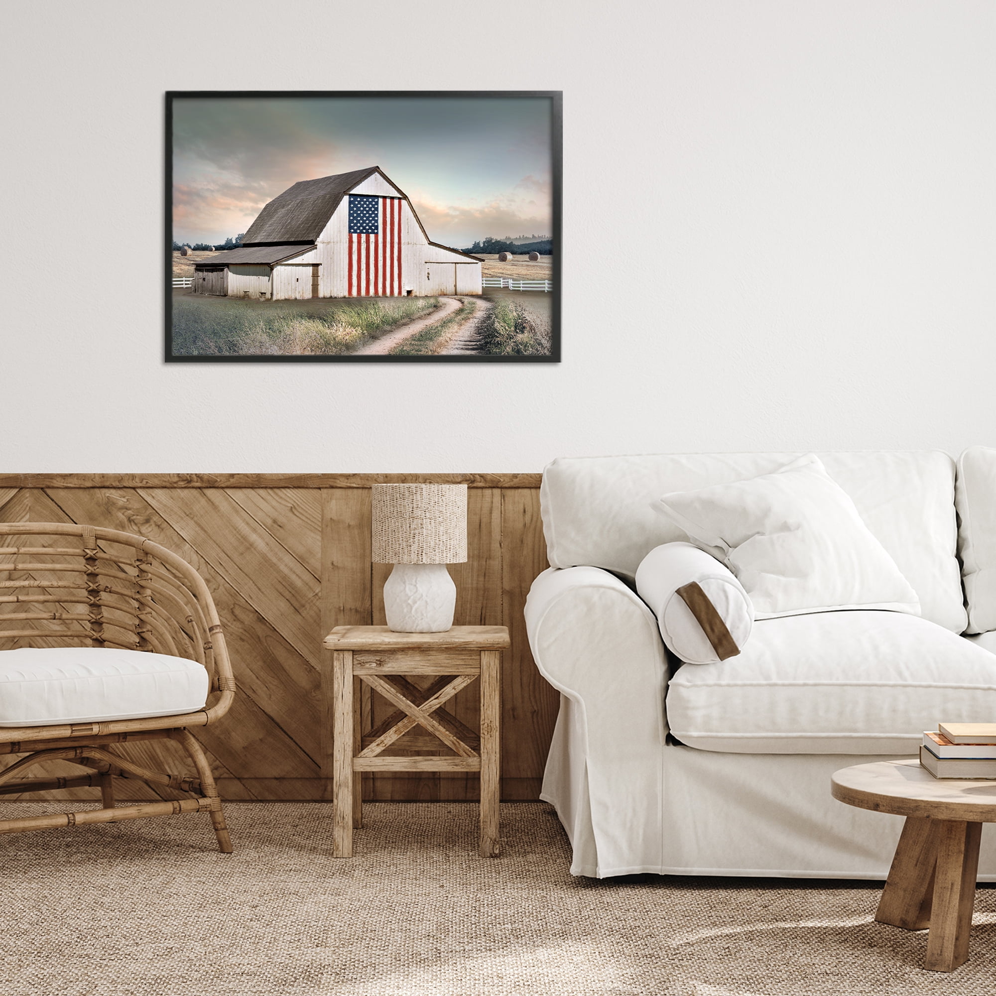 Stupell Industries Land That I Love Barn Black Framed Giclee Art, design by CAD Designs