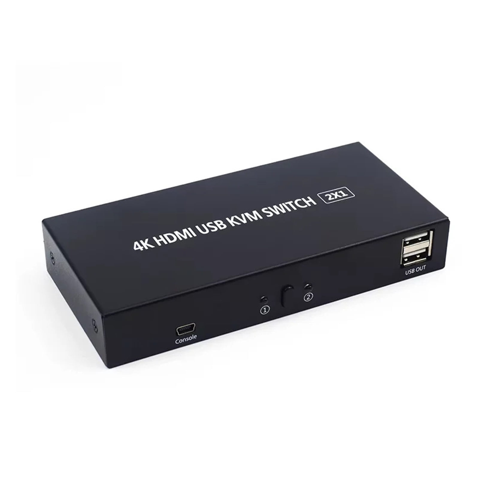 2 Port KVM Switch -compatible USB Converter HD Two Computer Hosts Share Keyboard Mouse Display USB Printer Sharing Device