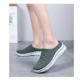 thumbnail image 3 of Women’s Closed-Toe Slip-On Mules – Breathable Flyknit Casual Shoes with Soft Lightweight Comfort Sole, 3 of 7