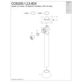 thumbnail image 5 of Kingston Brass CC83205DX 1/2-Inch Sweat x 3/8-Inch O.D. Comp Angle Shut-Off Valve with 5-Inch Extension in Oil Rubbed Bronze, 5 of 6