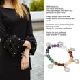 thumbnail image 3 of Yoga Bracelet, Lightweight Chakra Healing Crystals Bracelet Colorful Hand Cut Polished  For Work, 3 of 8