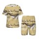 thumbnail image 1 of Fotbe We Live for Adventure Pijama Estampada de 2 Piezas para Niños – Ropa de Dormir de Manga Corta Cómoda para Niños y Niñas, Camiseta y Shorts de Algodón-XX-Large, 1 of 6