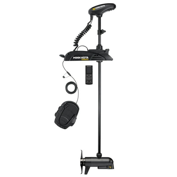 Minn Kota Trolling Motor 1358386 Terrova; Freshwater; Electric Steer; Variable Speed Forward and Reverse; 80 Pound Of Thrust; 60 Inch Shaft Length; Bow-Mount; 24 Volts; 56 Amp; Black