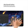 thumbnail image 5 of Pixel Art Desk Mat Wizard Magic Moon Mysterious Castle Large Gaming Mouse Mat with Stitched Edges,Non-Slip Waterproof Rubber Base Mous Mat 31.5"x11.8" Office Computer Keyboard Laptop Home, 5 of 6