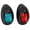 Black, variant on YAHHU 2Pcs IP66 Waterproof Marine Sailing Signal Light DC 12V 3W LED Navigation Lamp Port Starboard Red Green Light for Yacht Boat White (10 inches / 25.4 cm)[cite: 1]