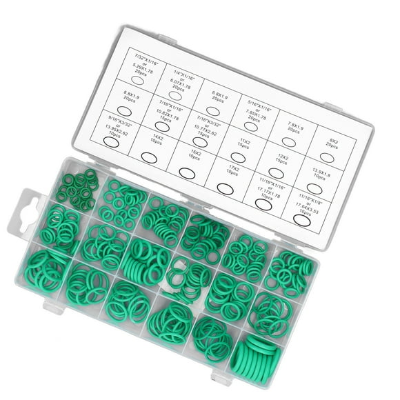 Rubber O Ring,270Pcs Green O Ring O Ring Assortment O Ring Streamlined Design