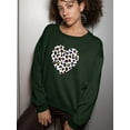 thumbnail image 2 of Colorful Heart Cheetah Print Sweatshirt Women -Image by Shutterstock, Female 3X-Large, 2 of 4