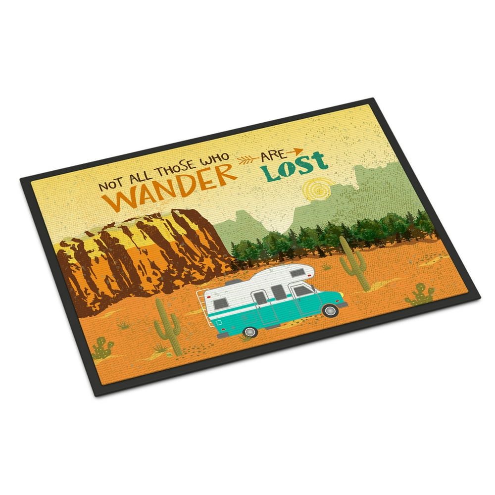 RV Camper Camping Wander Door Mat
