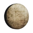 thumbnail image 2 of 15'' Vintage Vellum Texture Tire Cover, Universal Spare Wheel Covers, Dust-Proof, Water-Proof, Sun-Proof and Corrosion-Proof, 2 of 9