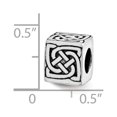 thumbnail image 3 of FB Jewels Sterling Silver Reflections Celtic Block Bead, 3 of 3