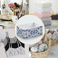 thumbnail image 4 of Foldable Fabric Storage Bin Home Cubes Clothing Organizer Bins Large Collapsible Box Basket for Home Organizer Blue and White Batik Pattern, 4 of 7