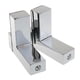 thumbnail image 1 of Soporte para estante de esquina de baño de vidrio templado, montaje en pared grueso, 2 piezas L, 1 of 9
