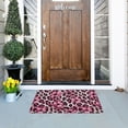 thumbnail image 5 of Yayeee Doormat for Inside 20"x32" Absorbent Low-Profile Washable Non-Slip Rubber Backed Entryway Rug, Pink Floral Leopard Pattern, 5 of 8