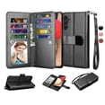 thumbnail image 1 of 6.5" Galaxy A13 Wallet Case, Samsung Galaxy A13 2021 PU Leather Case, Njjex Luxury PU Leather 9 Card Slots Holder Carrying Folio Flip Cover [Detachable Magnetic Hard Case] & Kickstand & Hand Strap, 1 of 5