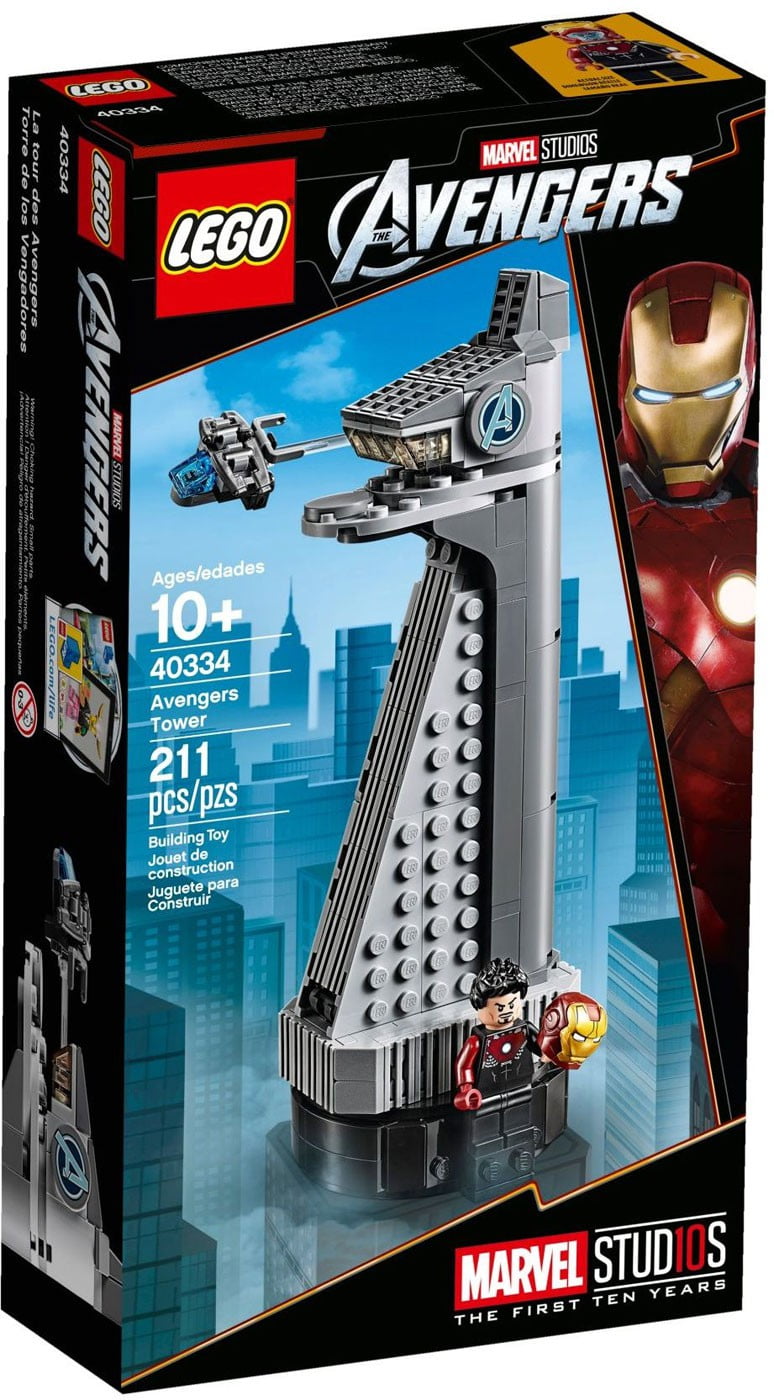 avengers tower lego set