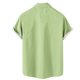 thumbnail image 4 of Camisas s Para Hombre Manga Corta Camisa de manga corta con estampado digital 3d de ocio de tendencia de moda de playa de turismo de vacaciones de verano para hombres (Mint Green, L), 4 of 5