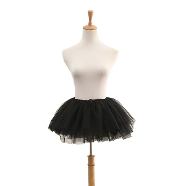 Dapper zwanger Razernij MUSUPER Women Layered Tulle Mini Tutu Skater Skirt Pleated Petticoat for  Cosplay Party - Walmart.com