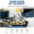thumbnail image 5 of Granitestone 12 Inch Non Stick Frying Pans Nonstick Frying Pan Skillet Nonstick Pan, Large Non Stick Pan, Induction Pan, Kitchen Pans, Cooking Pan, Ceramic Pan for Cooking, Dishwasher Safe, Navy Blue, 5 of 8
