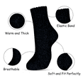 thumbnail image 2 of YITUMU 3 Pairs Men Wool Socks, Warm Wool Socks For Men, Men's Winter Thermal Socks, Mens Cozy Thick Socks, Christmas Gifts For Men Dad Husband Grandfather, Size 6-10, Black, 2 of 9