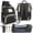 Black, variant on Baby Diaper Bag with Changing Station – Diaper Bag Backpack and USB Port, Insulated Bottle Bag, Mosquito Net, Sunshade – Comfortable and Stylish with Practical Stroller Hooks (Black)