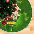 thumbnail image 4 of SKYSONIC St. Patrick's Day Tree Skirt St. Patrick's Day Clover Christmas Tree Skirt for Holiday Party Home Decoration 36 Inch, 4 of 6