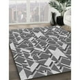 thumbnail image 3 of Ahgly Company Machine Washable Indoor Rectangle Transitional Silver Gray Area Rugs, 2' x 4', 3 of 7