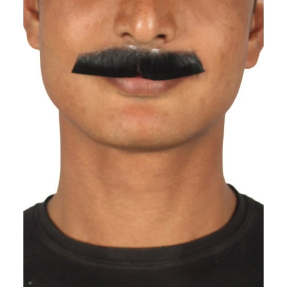 Men's Painter Brush Style Moustache Set | Black Cosplay Facial Hair