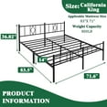 thumbnail image 6 of Eavesince 14in Bed Frame, Cal-King, 6 of 6